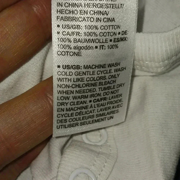 NWOT - Handmade White New Born Bodysuit - Unicorn on Clouds - Picture 4 of 5